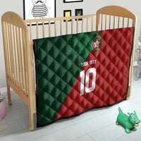 Custom Morocco National Football Quilt The Atlas Lions Spirit - Wonder Print Shop