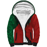 Custom Morocco National Football Sherpa Hoodie The Atlas Lions Spirit - Wonder Print Shop