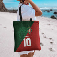 Custom Morocco National Football Tote Bag The Atlas Lions Spirit - Wonder Print Shop
