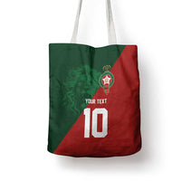 Custom Morocco National Football Tote Bag The Atlas Lions Spirit - Wonder Print Shop