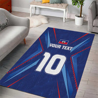 Custom Haiti National Football Area Rug Sporty Style - Wonder Print Shop