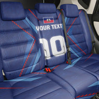 Custom Haiti National Football Back Car Seat Cover Sporty Style - Wonder Print Shop