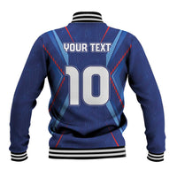 Custom Haiti National Football Baseball Jacket Sporty Style - Wonder Print Shop