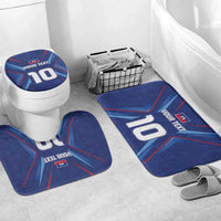 Custom Haiti National Football Bathroom Set Sporty Style - Wonder Print Shop