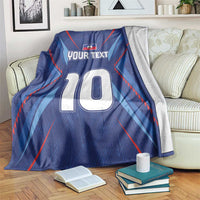 Custom Haiti National Football Blanket Sporty Style - Wonder Print Shop
