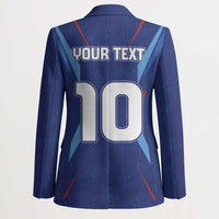 Custom Haiti National Football Blazer Sporty Style - Wonder Print Shop