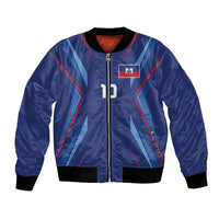 Custom Haiti National Football Bomber Jacket Sporty Style - Wonder Print Shop
