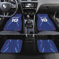 Custom Haiti National Football Car Mats Sporty Style - Wonder Print Shop