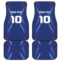 Custom Haiti National Football Car Mats Sporty Style - Wonder Print Shop