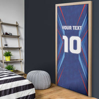 Custom Haiti National Football Door Cover Sporty Style - Wonder Print Shop