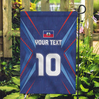 Custom Haiti National Football Garden Flag Sporty Style - Wonder Print Shop