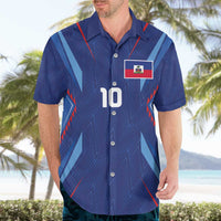 Custom Haiti National Football Hawaiian Shirt Sporty Style - Wonder Print Shop