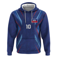 Custom Haiti National Football Hoodie Sporty Style - Wonder Print Shop