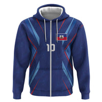 Custom Haiti National Football Hoodie Sporty Style - Wonder Print Shop