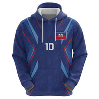 Custom Haiti National Football Hoodie Sporty Style - Wonder Print Shop
