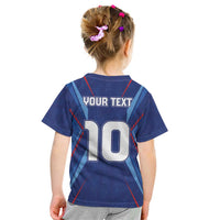 Custom Haiti National Football Kid T Shirt Sporty Style - Wonder Print Shop