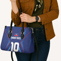 Custom Haiti National Football Leather Bag Sporty Style - Wonder Print Shop