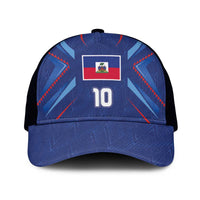 Custom Haiti National Football Mesh Trucker Cap Sporty Style - Wonder Print Shop