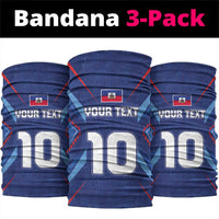 Custom Haiti National Football Neck Gaiter Sporty Style - Wonder Print Shop