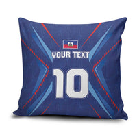 Custom Haiti National Football Pillow Cover Sporty Style - Wonder Print Shop