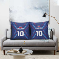 Custom Haiti National Football Pillow Cover Sporty Style - Wonder Print Shop