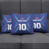 Custom Haiti National Football Pillow Cover Sporty Style - Wonder Print Shop