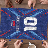 Custom Haiti National Football Puzzle Sporty Style - Wonder Print Shop