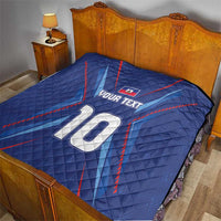 Custom Haiti National Football Quilt Sporty Style - Wonder Print Shop