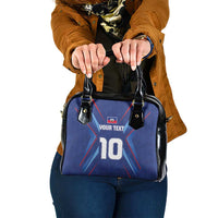 Custom Haiti National Football Shoulder Handbag Sporty Style - Wonder Print Shop