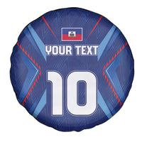 Custom Haiti National Football Spare Tire Cover Sporty Style - Wonder Print Shop