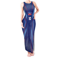 Custom Haiti National Football Tank Maxi Dress Sporty Style - Wonder Print Shop