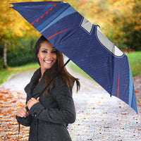 Custom Haiti National Football Umbrella Sporty Style - Wonder Print Shop