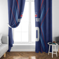 Custom Haiti National Football Window Curtain Sporty Style - Wonder Print Shop
