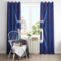 Custom Haiti National Football Window Curtain Sporty Style - Wonder Print Shop