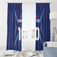 Custom Haiti National Football Window Curtain Sporty Style - Wonder Print Shop