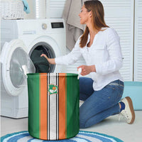 Ivory Coast National Football Laundry Basket Les Elephants-Striped Sport Style - Wonder Print Shop