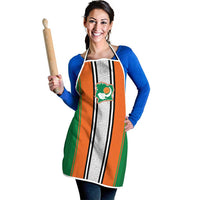 Ivory Coast National Football Apron Les Elephants-Striped Sport Style - Wonder Print Shop