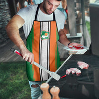 Ivory Coast National Football Apron Les Elephants-Striped Sport Style - Wonder Print Shop
