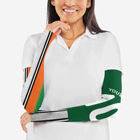 Custom Ivory Coast National Football Arm Sleeves Les Elephants-Striped Sport Style - Wonder Print Shop