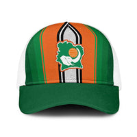 Ivory Coast National Football Baseball Net Cap Les Elephants-Striped Sport Style - Wonder Print Shop