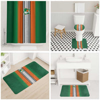 Ivory Coast National Football Bathroom Set Les Elephants-Striped Sport Style - Wonder Print Shop