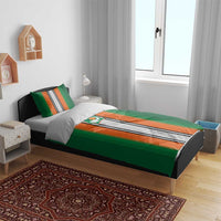 Ivory Coast National Football Bedding Set Les Elephants-Striped Sport Style - Wonder Print Shop