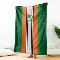 Ivory Coast National Football Blanket Les Elephants-Striped Sport Style - Wonder Print Shop