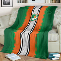 Ivory Coast National Football Blanket Les Elephants-Striped Sport Style - Wonder Print Shop