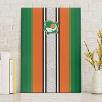 Ivory Coast National Football Canvas Wall Art Les Elephants-Striped Sport Style - Wonder Print Shop