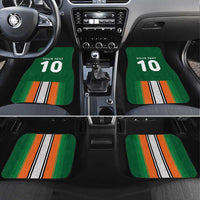 Custom Ivory Coast National Football Car Mats Les Elephants-Striped Sport Style - Wonder Print Shop
