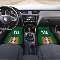 Custom Ivory Coast National Football Car Mats Les Elephants-Striped Sport Style - Wonder Print Shop
