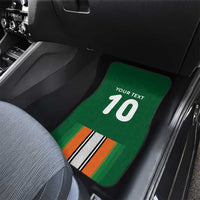 Custom Ivory Coast National Football Car Mats Les Elephants-Striped Sport Style - Wonder Print Shop