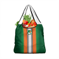 Ivory Coast National Football Grocery Bag Les Elephants-Striped Sport Style - Wonder Print Shop