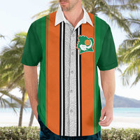Custom Ivory Coast National Football Hawaiian Shirt Les Elephants-Striped Sport Style - Wonder Print Shop